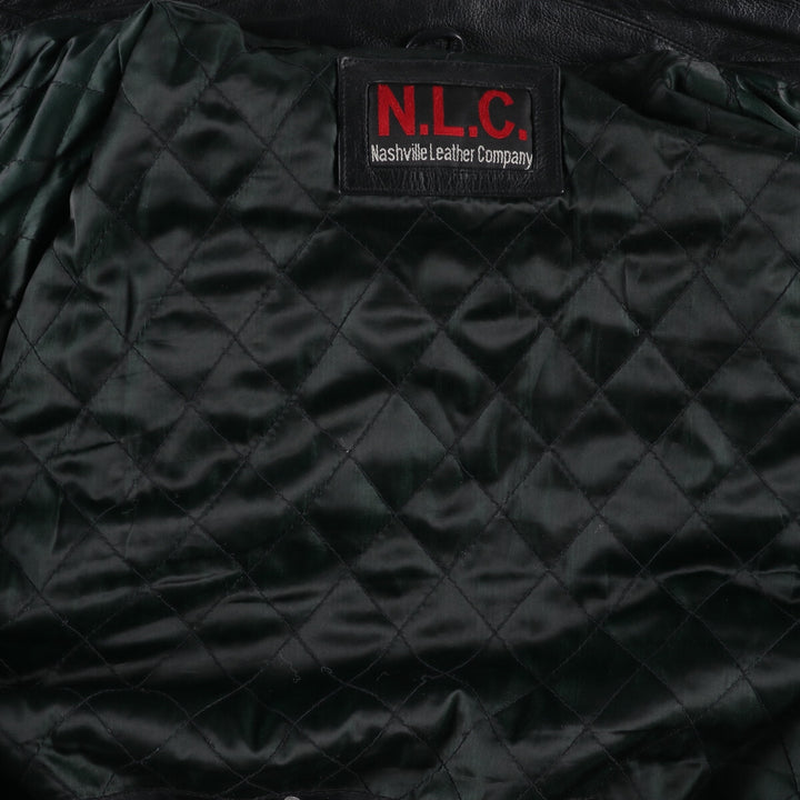 NLC Leather Coat Men's Size L /eaa485124