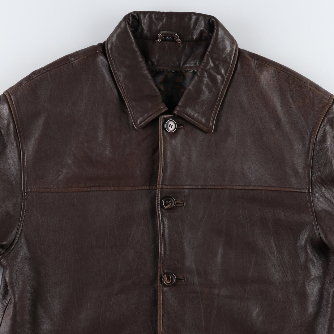 DANIER Thinsulate Leather Coat Men's M size /eaa485126