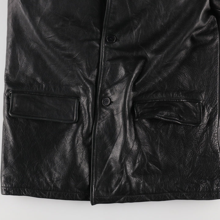 CHEVIGNON Leather Half Coat Men's Size L /eaa485146