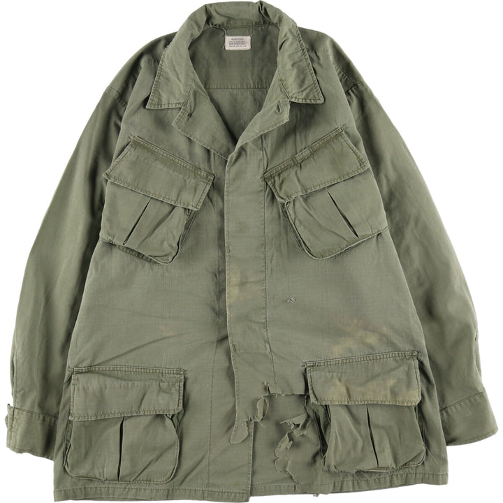 Special price for a genuine 60'S US military Jungle Fatigue 4th Military Combat Jacket, made in USA, size M for men /eaa485214