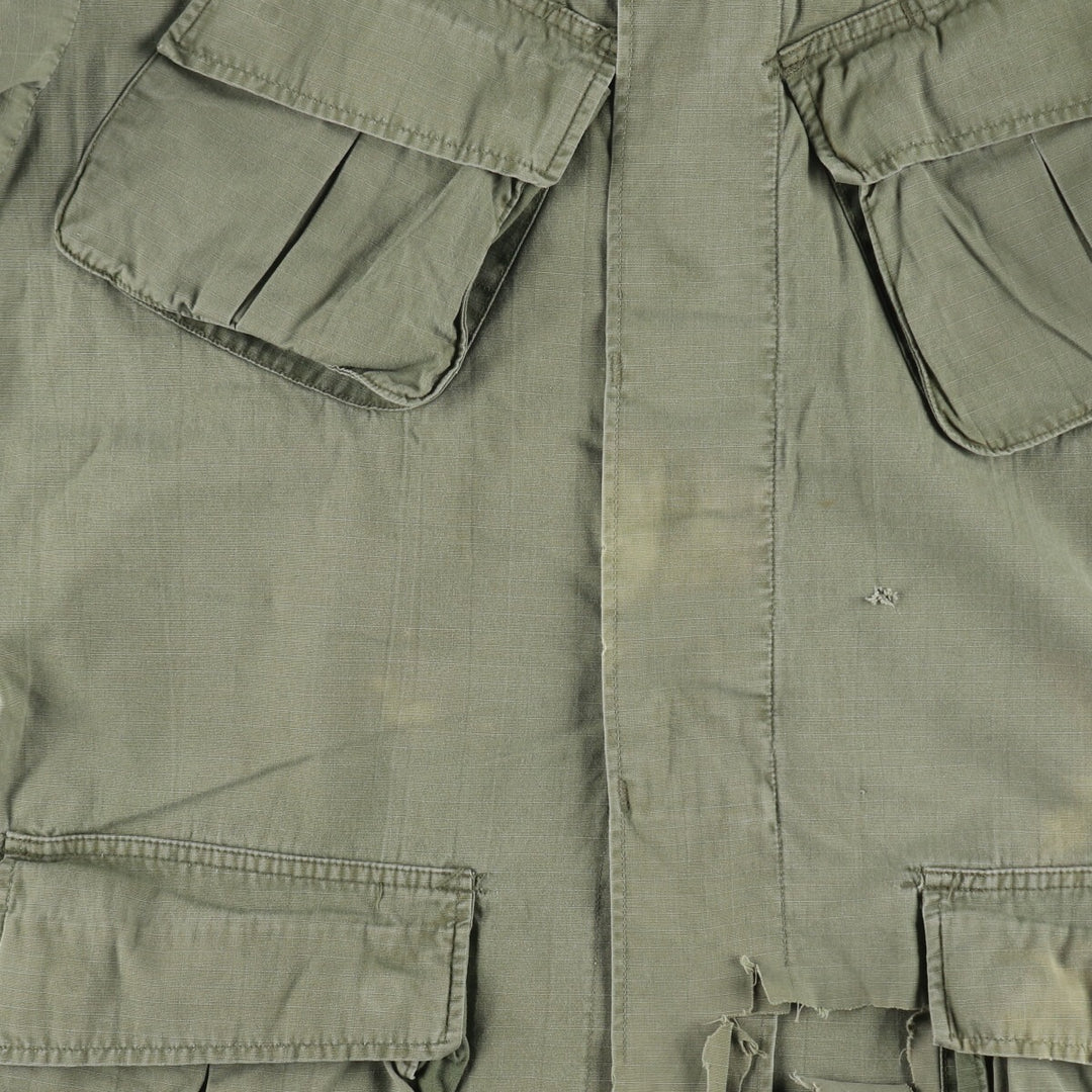 Special price for a genuine 60'S US military Jungle Fatigue 4th Military Combat Jacket, made in USA, size M for men /eaa485214