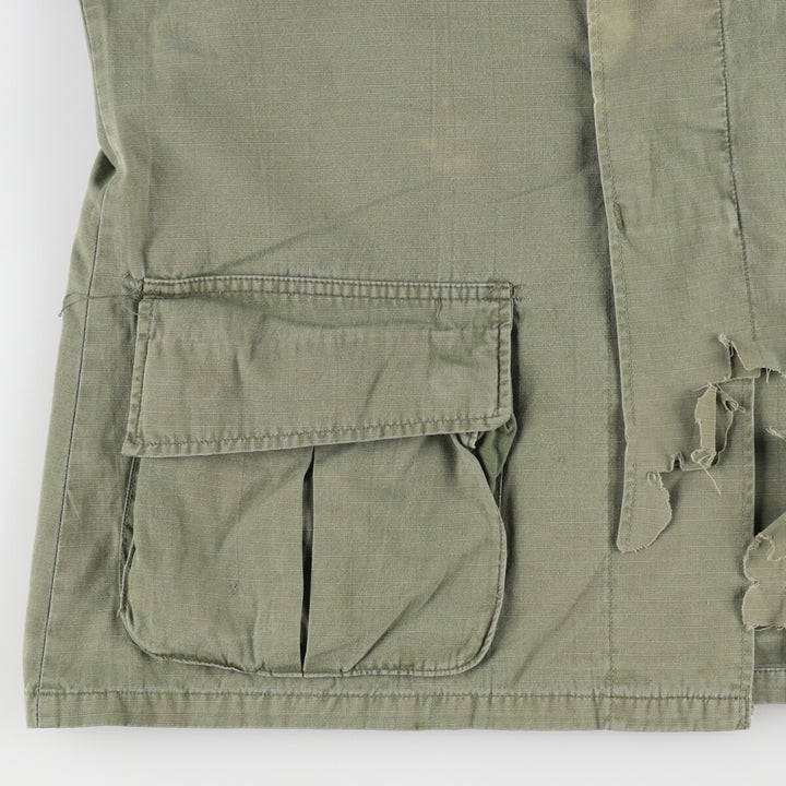 Special price for a genuine 60'S US military Jungle Fatigue 4th Military Combat Jacket, made in USA, size M for men /eaa485214