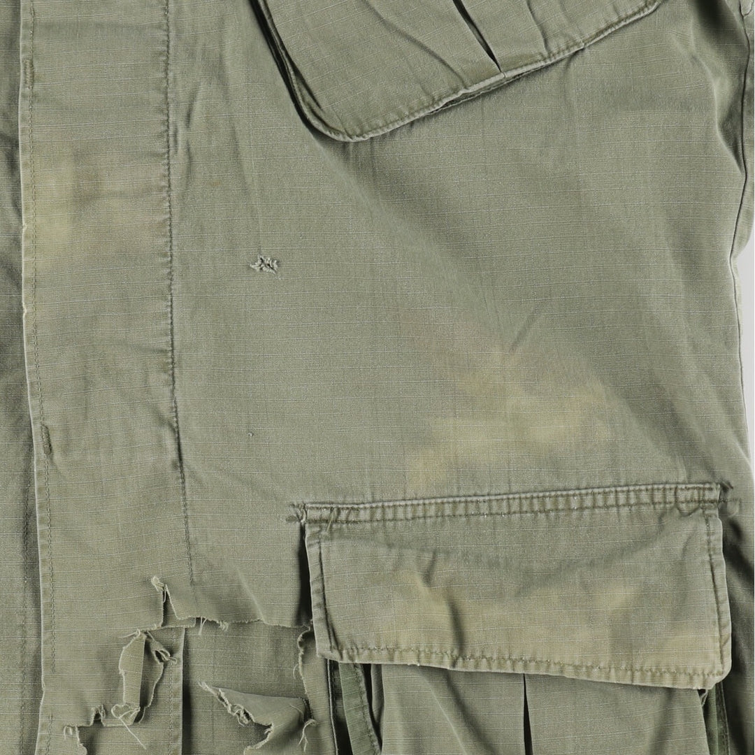 Special price for a genuine 60'S US military Jungle Fatigue 4th Military Combat Jacket, made in USA, size M for men /eaa485214