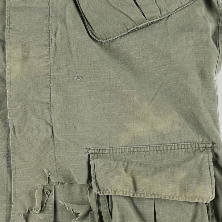 Special price for a genuine 60'S US military Jungle Fatigue 4th Military Combat Jacket, made in USA, size M for men /eaa485214