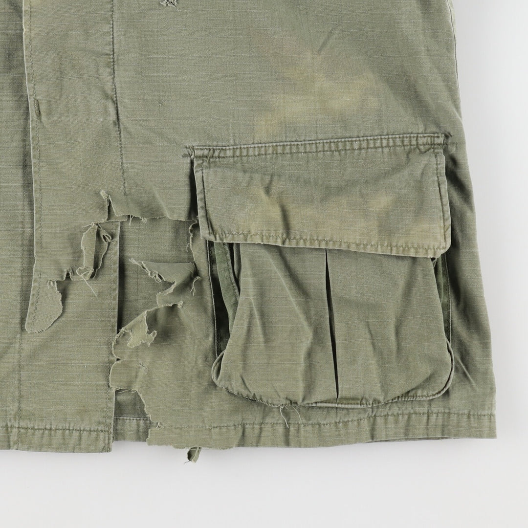 Special price for a genuine 60'S US military Jungle Fatigue 4th Military Combat Jacket, made in USA, size M for men /eaa485214