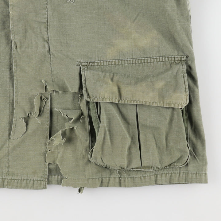 Special price for a genuine 60'S US military Jungle Fatigue 4th Military Combat Jacket, made in USA, size M for men /eaa485214