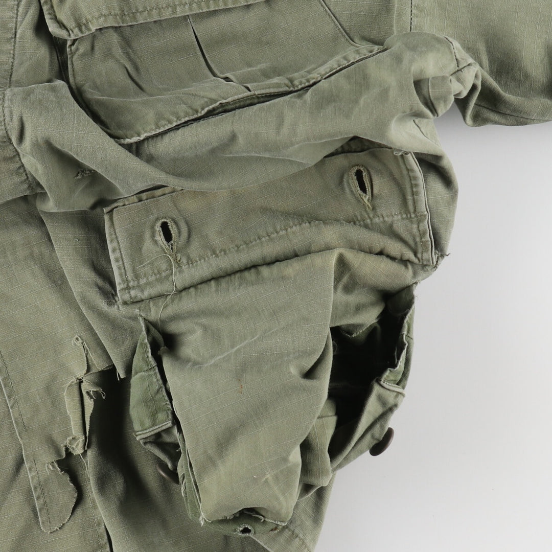 Special price for a genuine 60'S US military Jungle Fatigue 4th Military Combat Jacket, made in USA, size M for men /eaa485214