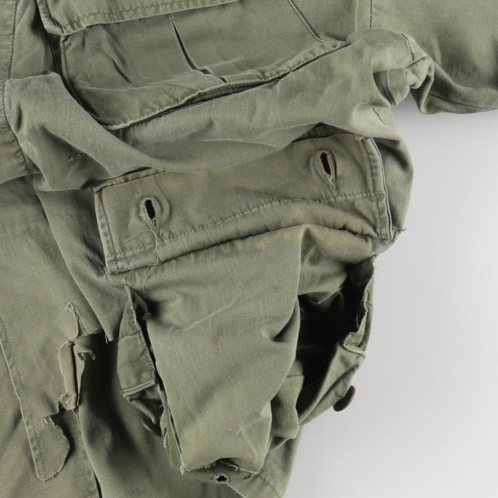 Special price for a genuine 60'S US military Jungle Fatigue 4th Military Combat Jacket, made in USA, size M for men /eaa485214