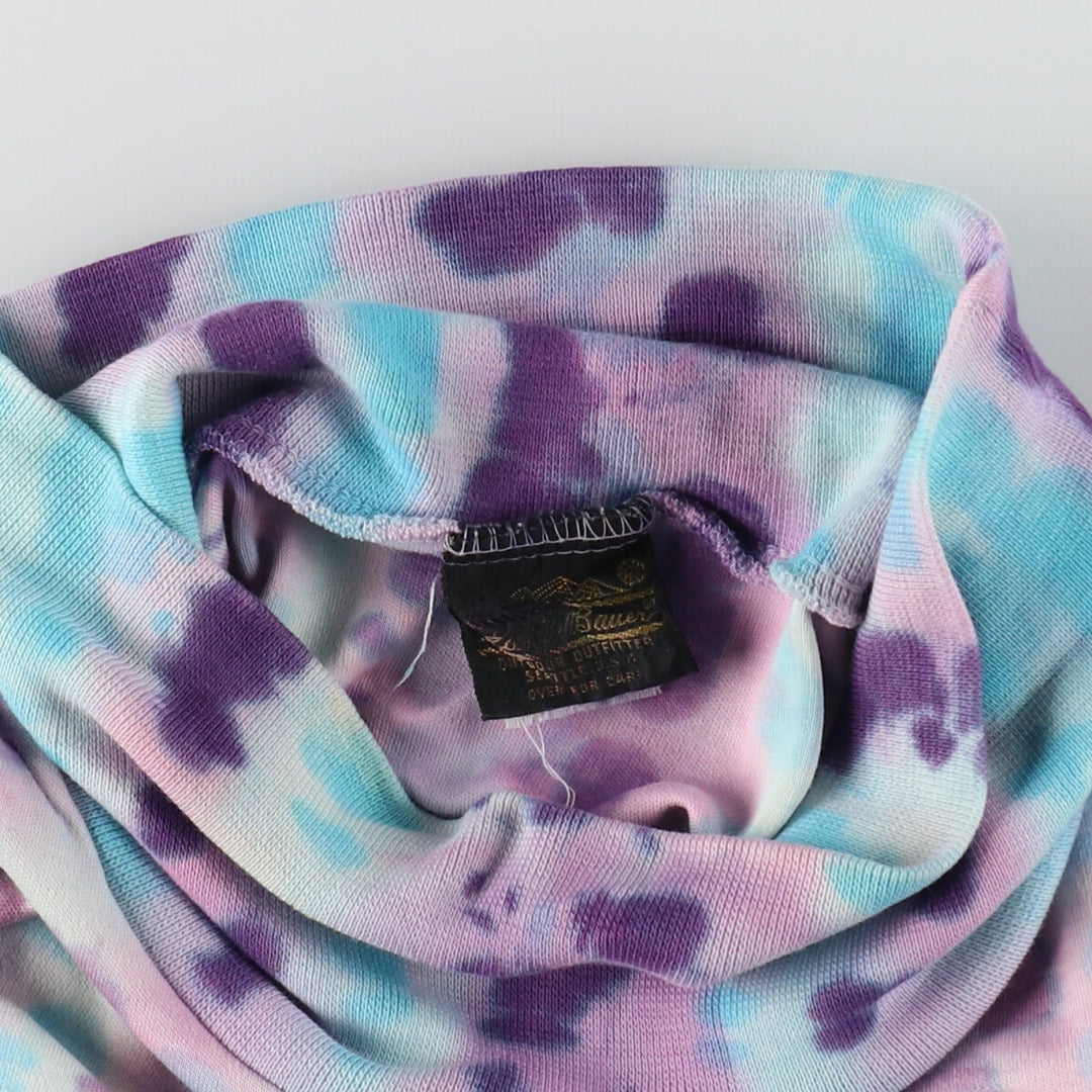 70'S Eddie Bauer Tie-dye Pattern Turtleneck Long T-shirt Long T Women's XXL Vintage / eaa485300