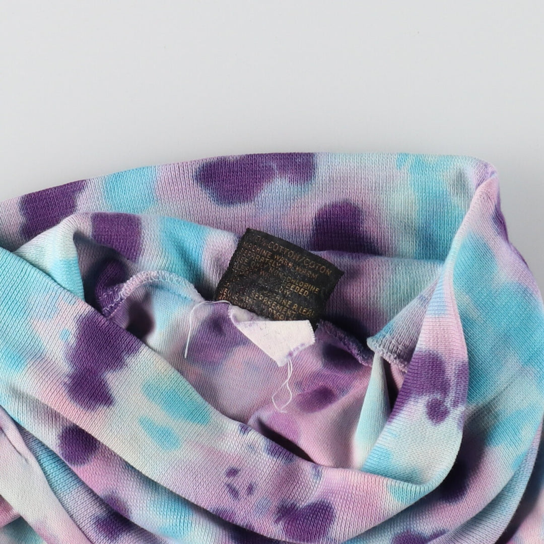 70'S Eddie Bauer Tie-dye Pattern Turtleneck Long T-shirt Long T Women's XXL Vintage / eaa485300