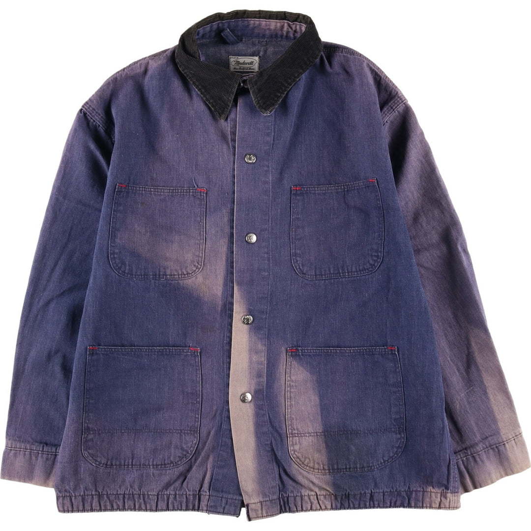 60s-70'S Madewell denim coveralls, men's XL size, vintage / eaa485327