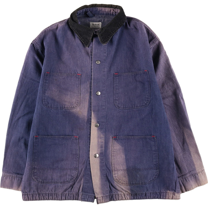 60s-70'S Madewell denim coveralls, men's XL size, vintage / eaa485327