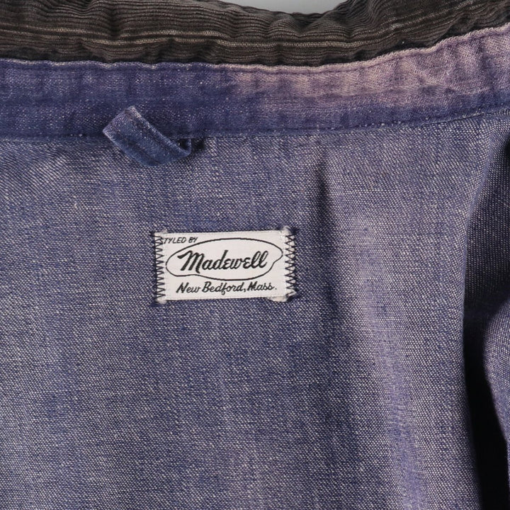 60s-70'S Madewell denim coveralls, men's XL size, vintage / eaa485327