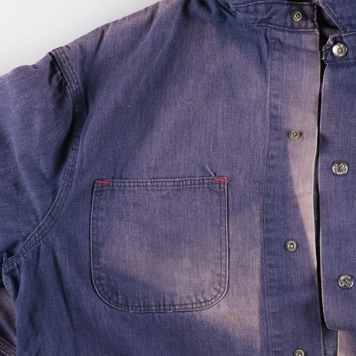 60s-70'S Madewell denim coveralls, men's XL size, vintage / eaa485327