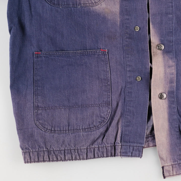 60s-70'S Madewell denim coveralls, men's XL size, vintage / eaa485327