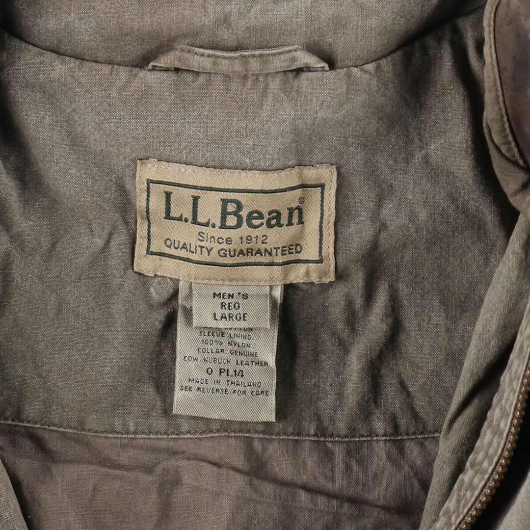 LLBean Cotton Jacket Men's Size L /eaa485335