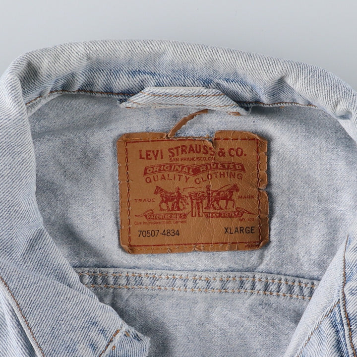 90'S Levi's 70507-4834 denim jacket, G-jacket, men's XL equivalent, vintage /eaa485340