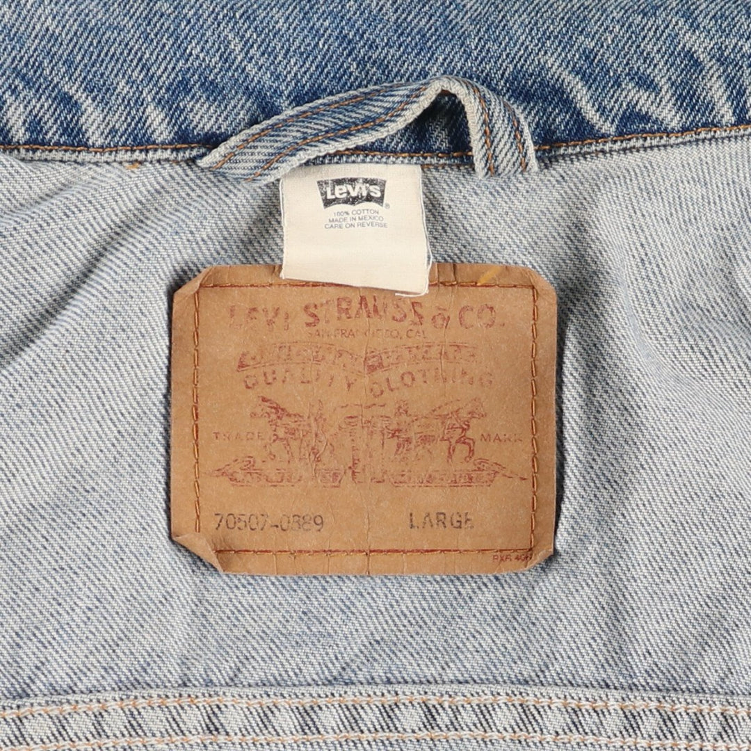 90'S Levi's 70507-0389 denim jacket, G-jacket, men's size L, vintage / eaa485346