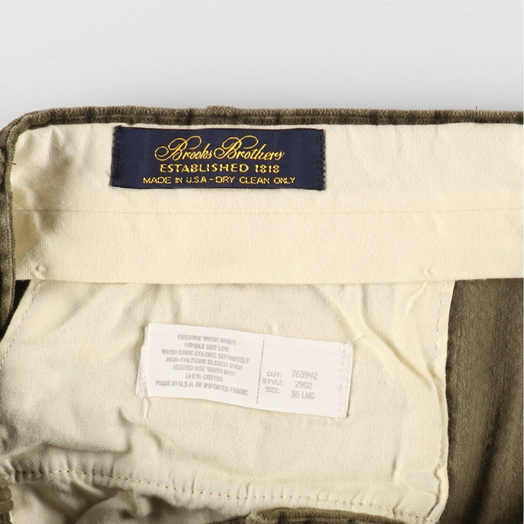 Brooks Brothers Wide Ribbed Two-pleat Corduroy Pants Made in USA Men's W35 equivalent / eaa485432