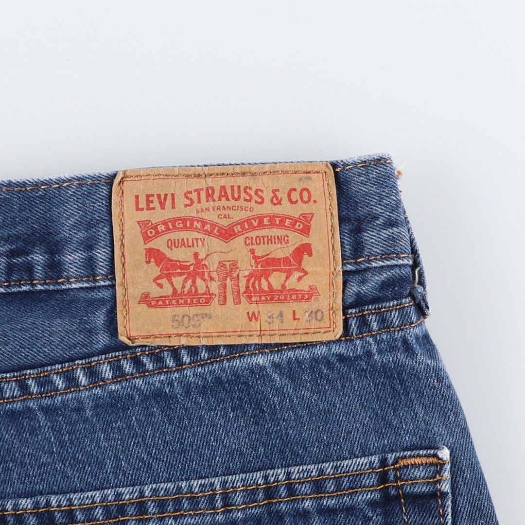 Levi's 505 tapered denim pants for men, equivalent to W35 / eaa485474