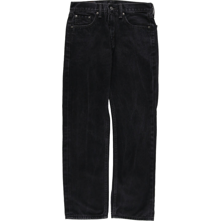 Levi's 505 STRAIGHT FIT Black Denim Tapered Denim Pants Men's W30 equivalent / eaa485478