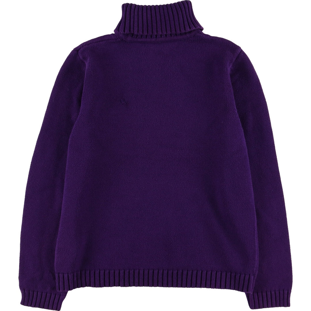 Ralph Lauren LAUREN Lauren Ribbed Turtleneck Cotton Knit Sweater Women's Size L / eaa485535