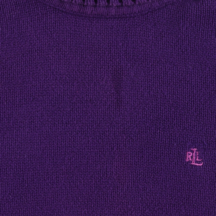 Ralph Lauren LAUREN Lauren Ribbed Turtleneck Cotton Knit Sweater Women's Size L / eaa485535