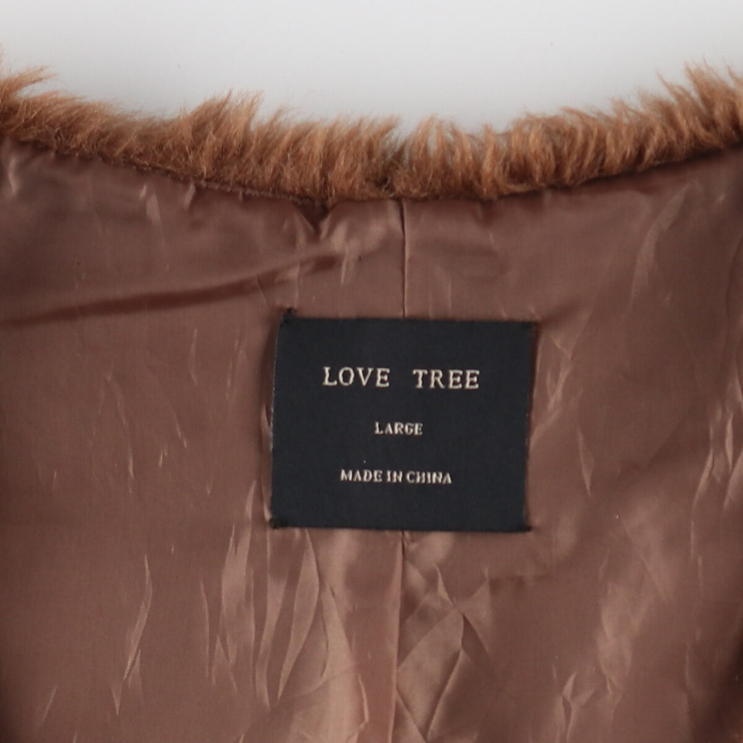 LOVE TREE fur vest for women, size L /eaa485574