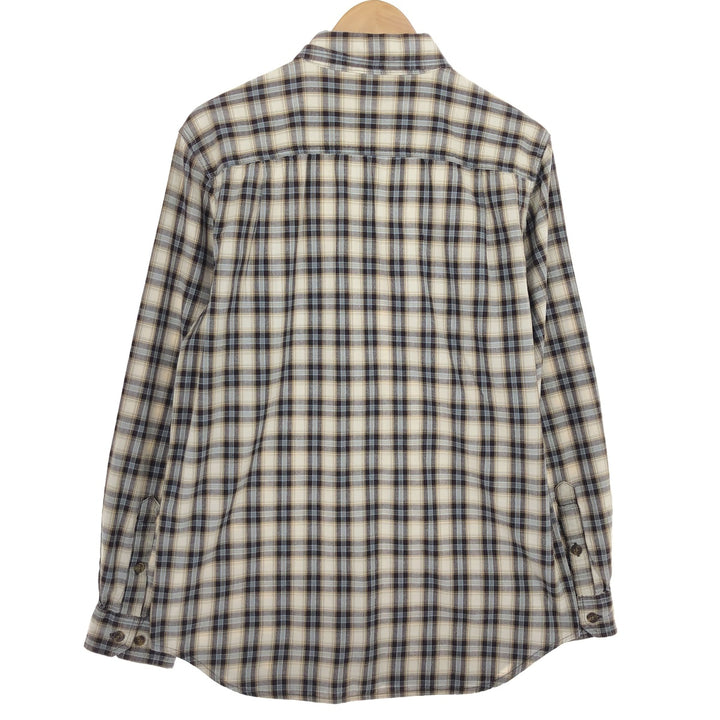 Carhartt RELAXED FIT long sleeve button-down check shirt, men's size M / eaa485651