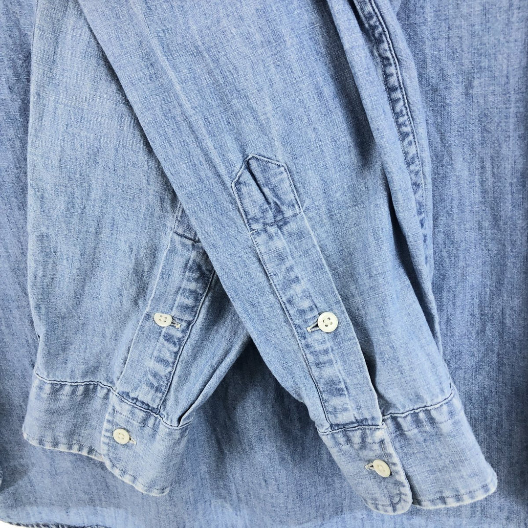 Ralph Lauren Long Sleeve Button Down Chambray Shirt Men's XL / eaa485735