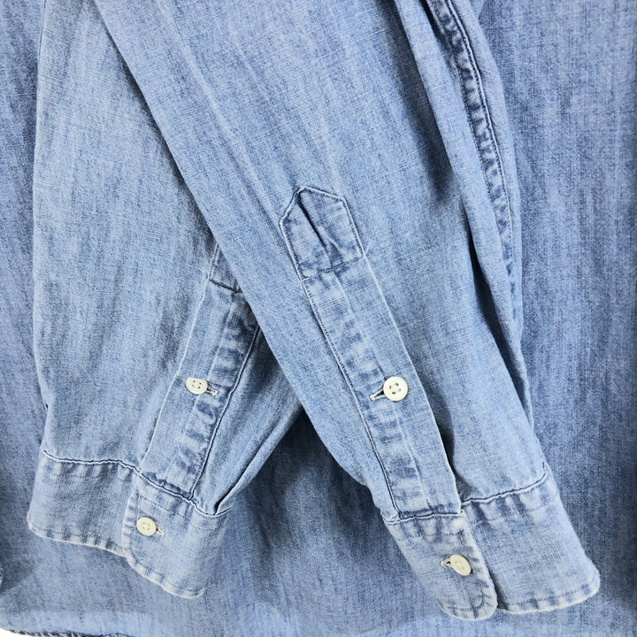 Ralph Lauren Long Sleeve Button Down Chambray Shirt Men's XL / eaa485735