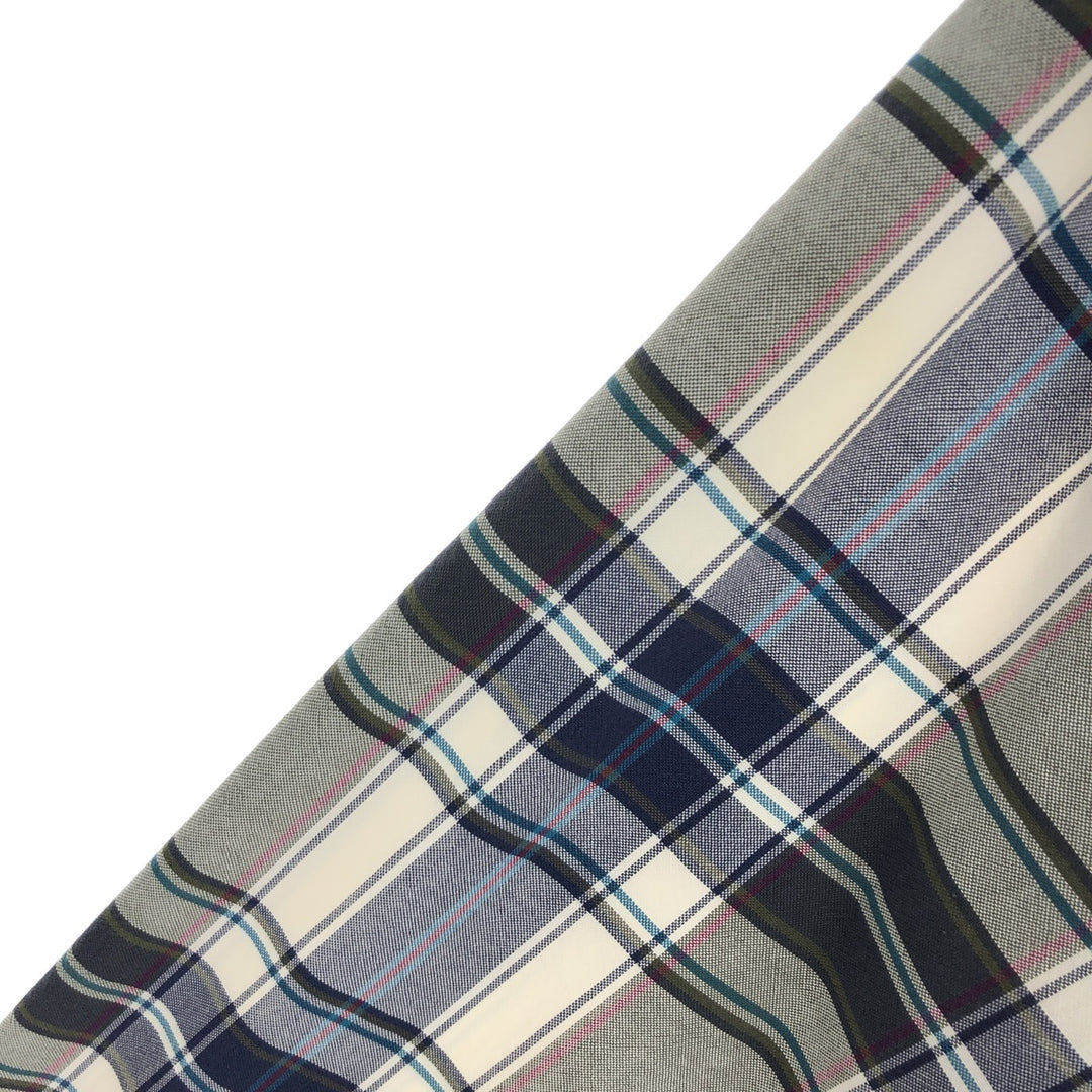 Vintage 80s-90'S Eddie Bauer black tag long-sleeved button-down plaid shirt, men's size L cotton navy blue type Vintage Second Hand