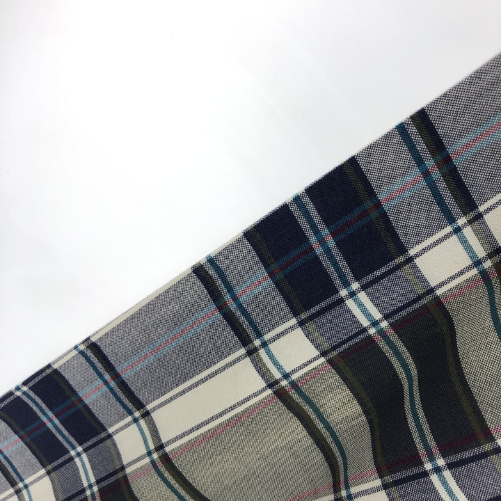 Vintage 80s-90'S Eddie Bauer black tag long-sleeved button-down plaid shirt, men's size L cotton navy blue type Vintage Second Hand