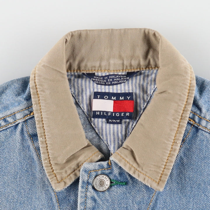 ~90'S Tommy Hilfiger denim jacket, denim jacket, men's size M, vintage / eaa485764