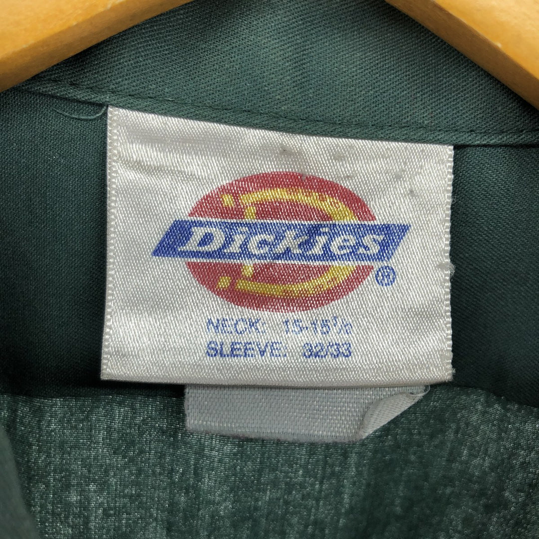 90'S Dickies Long Sleeve Work Shirt Men's Size L Vintage /eaa485809