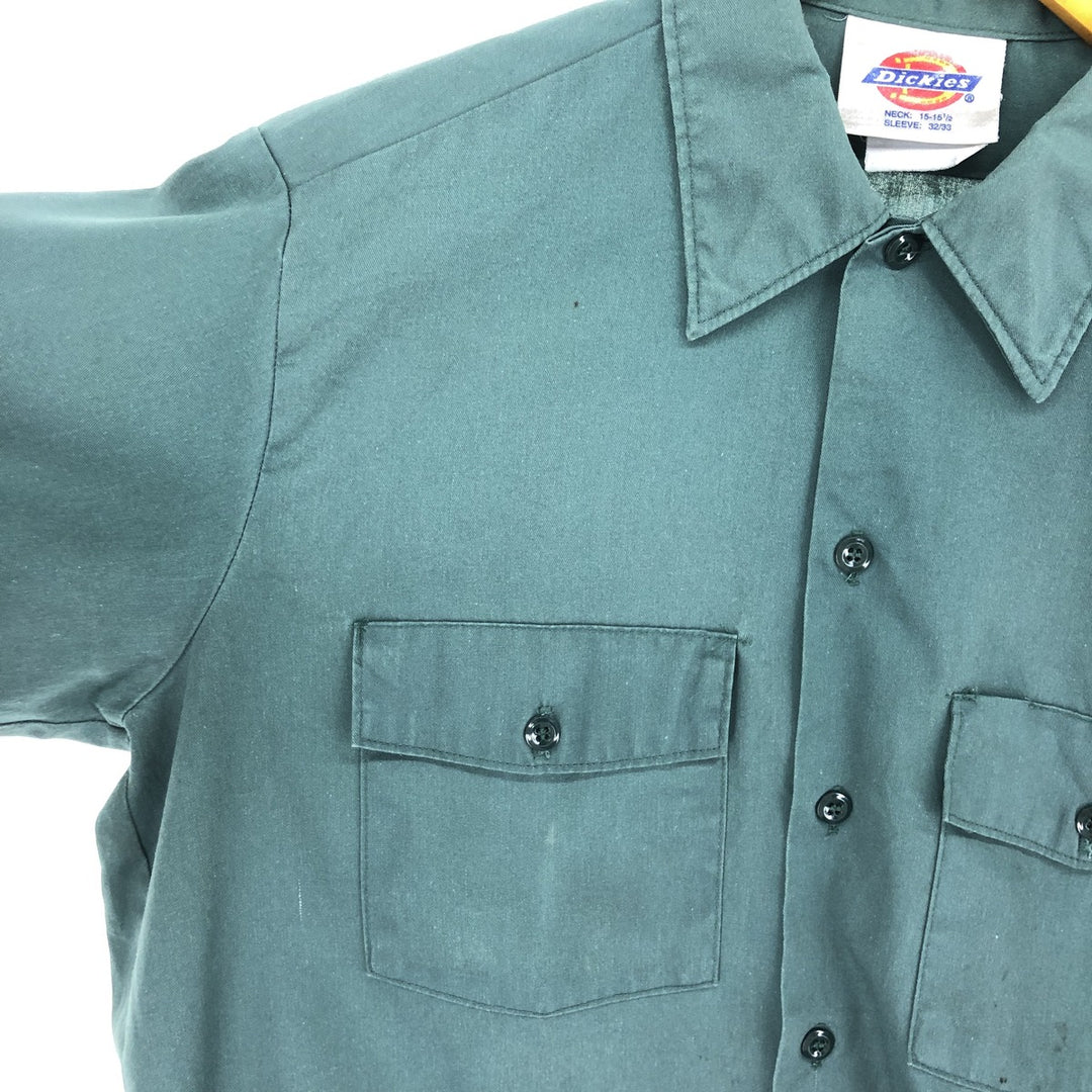 90'S Dickies Long Sleeve Work Shirt Men's Size L Vintage /eaa485809