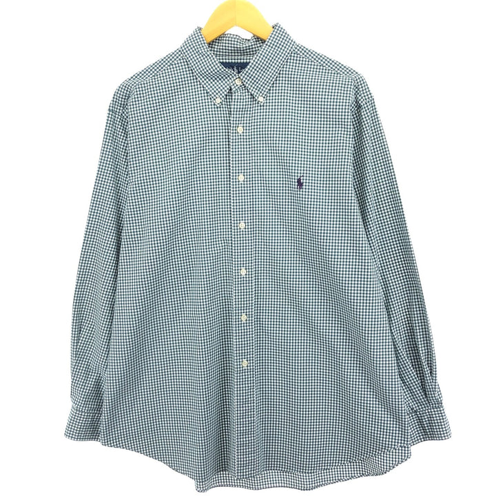 Ralph Lauren Classic Fit Gingham Check Long Sleeve Button Down Check Shirt Men's XL / eaa485842