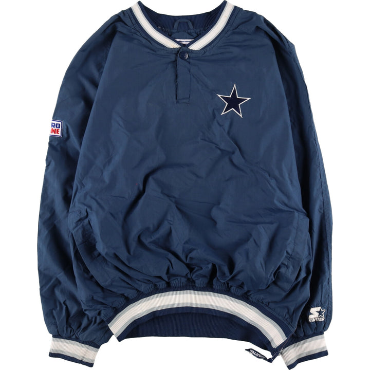 90'S Starter NFL Dallas Cowboys Half Snap Nylon Pullover Men's XL /eaa485883