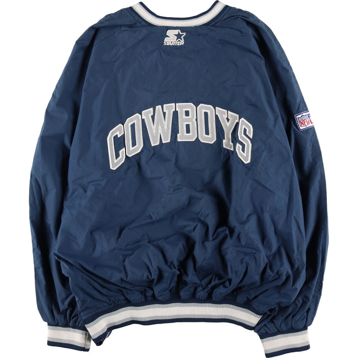 90'S Starter NFL Dallas Cowboys Half Snap Nylon Pullover Men's XL /eaa485883