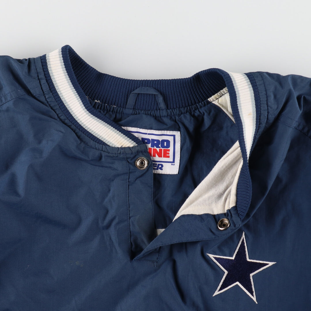 90'S Starter NFL Dallas Cowboys Half Snap Nylon Pullover Men's XL /eaa485883