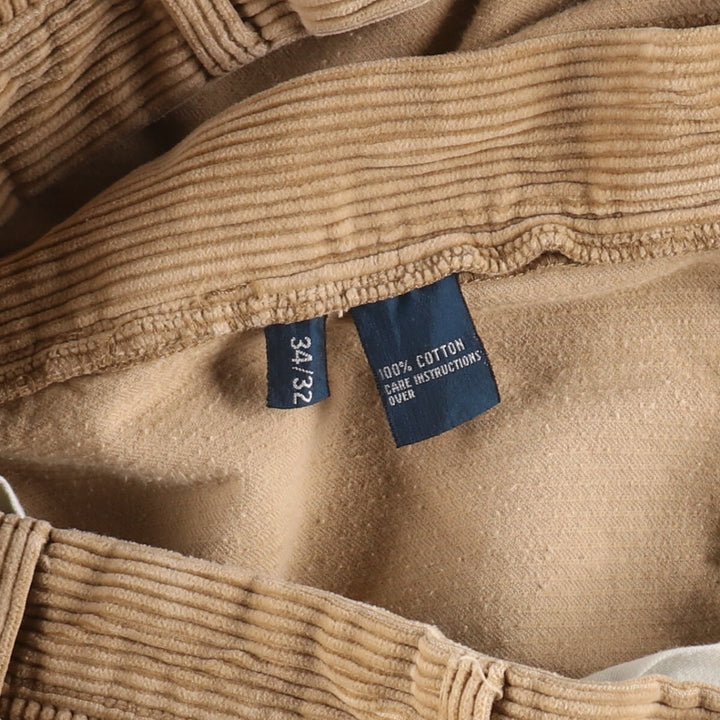 Ralph Lauren POLO by Ralph Lauren wide ribbed two-pleat corduroy pants for men, size W33 / eaa485962