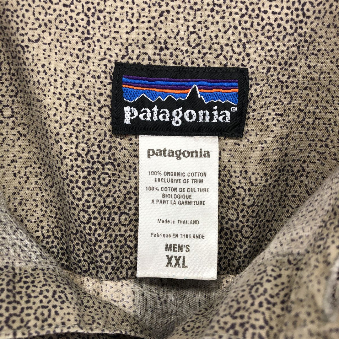 00'S Patagonia 52285S6 All-over print short-sleeve pullover shirt, men's XXL size / eaa486000