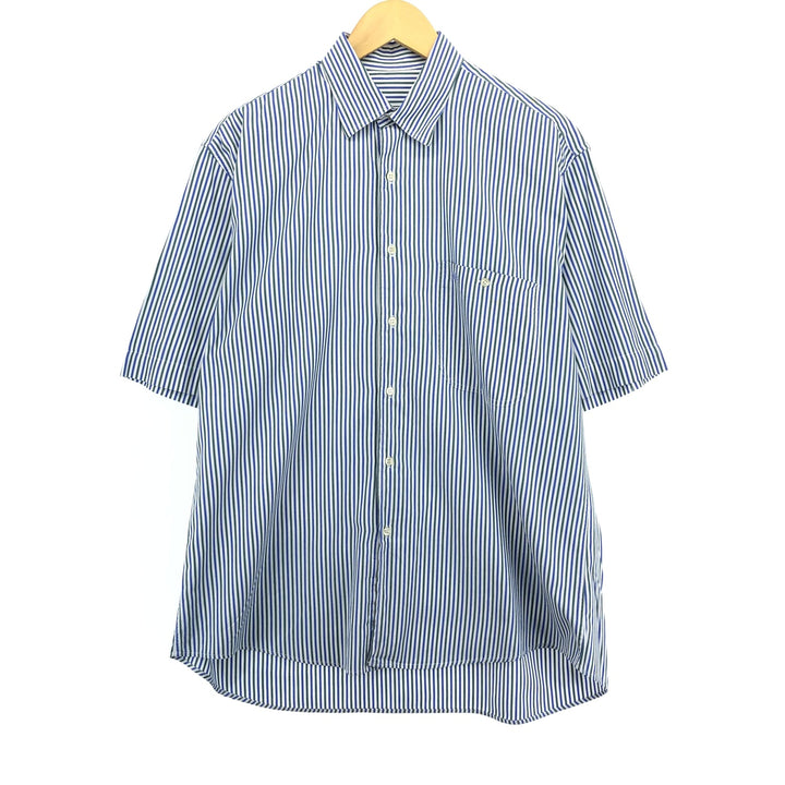 Burberry's BURBERRY LONDON short-sleeved cotton striped shirt, men's size L cotton blue type Vintage Second Hand