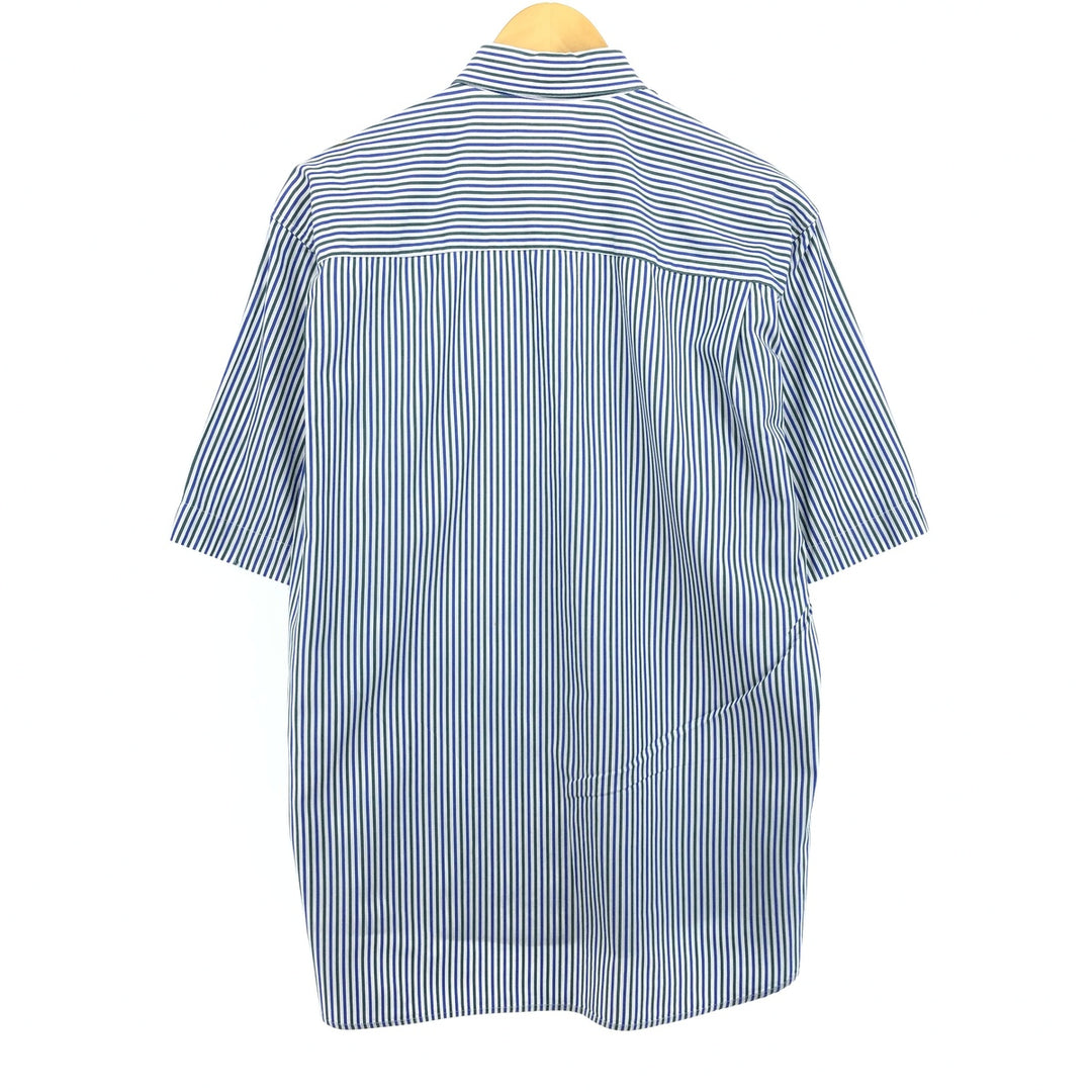 Burberry's BURBERRY LONDON short-sleeved cotton striped shirt, men's size L cotton blue type Vintage Second Hand