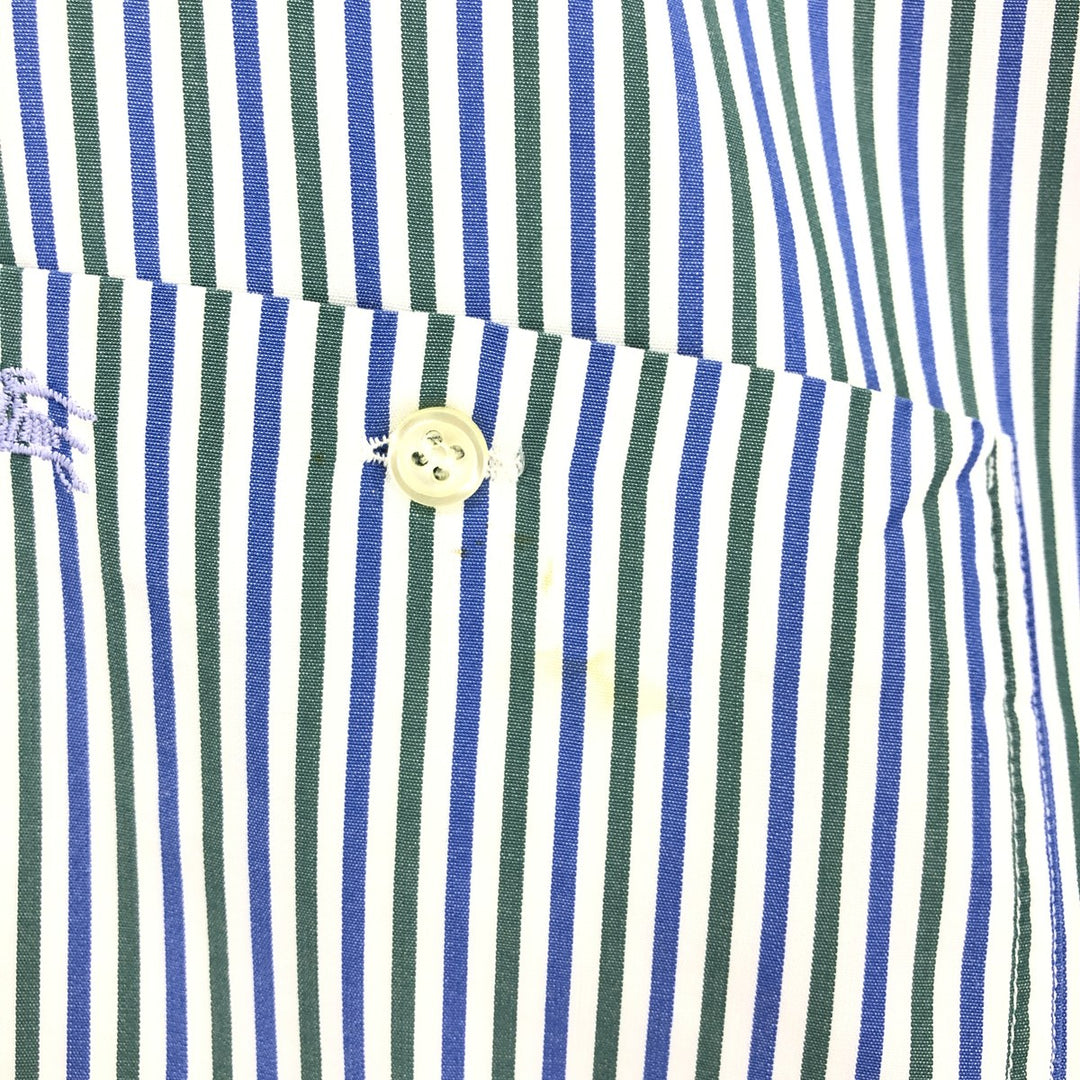 Burberry's BURBERRY LONDON short-sleeved cotton striped shirt, men's size L cotton blue type Vintage Second Hand