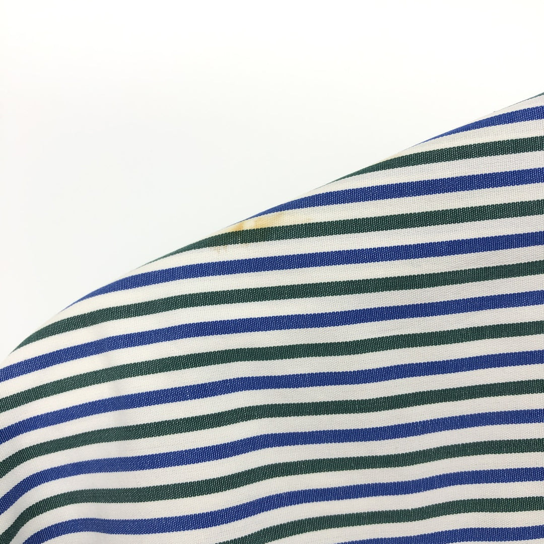 Burberry's BURBERRY LONDON short-sleeved cotton striped shirt, men's size L cotton blue type Vintage Second Hand