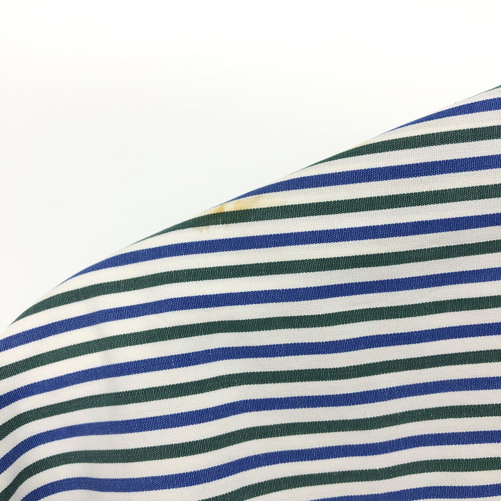 Burberry's BURBERRY LONDON short-sleeved cotton striped shirt, men's size L cotton blue type Vintage Second Hand