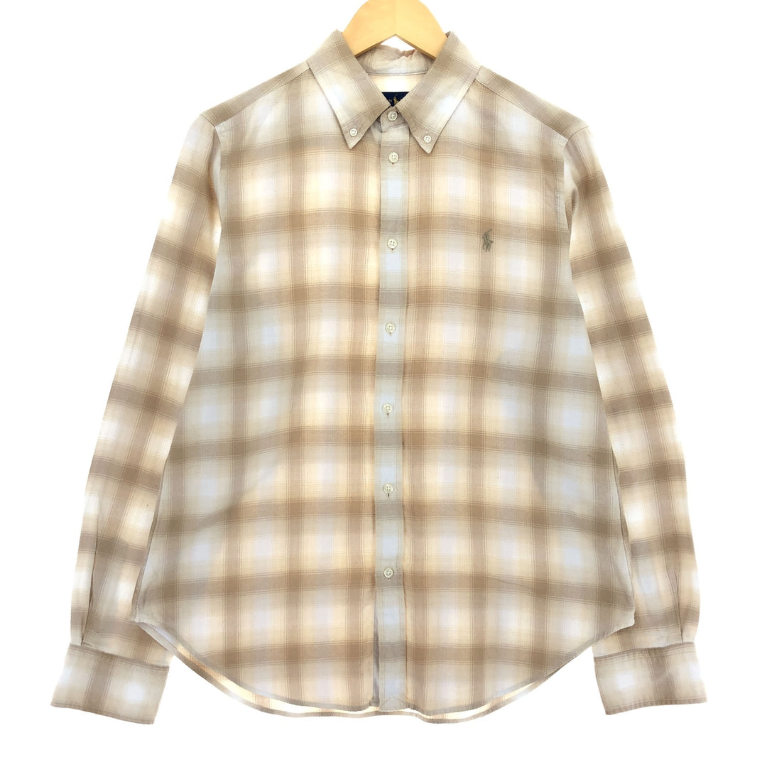 Ralph Lauren Classic Fit Long Sleeve Button Down Check Shirt Men's Size L / eaa486056