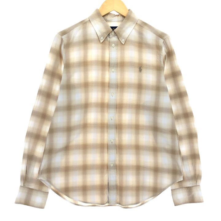 Ralph Lauren Classic Fit Long Sleeve Button Down Check Shirt Men's Size L / eaa486056