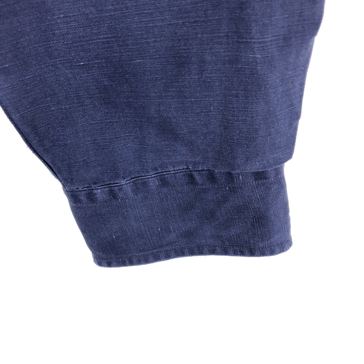 Ralph Lauren BLAKE long sleeve silk x linen button down shirt men's XXL equivalent / eaa486068